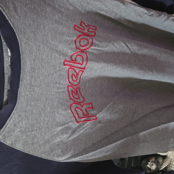 Reebok Gray and Navy Raglan Shirt - Picture 6 of 8